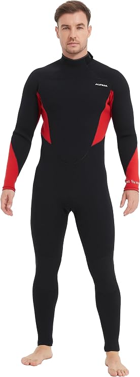 Wetsuits Men 5mm Back Zip Fullsuit Superstretch Neoprene GBS Seams Surfing Wetsuit