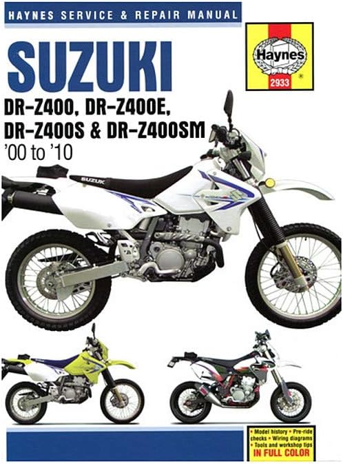 Haynes Repair Manual For 00-09 SUZUKI DRZ400S