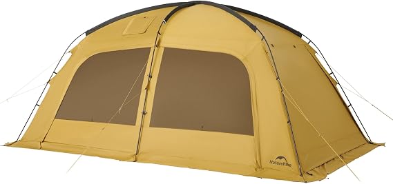 Naturehike Camping Tent 2-4 Person Thermal Tent Hot Tent with Stove Jack PU3000 mm UPF 50+ with Oven 4 Seasons Family Waterproof Awning Gazebo for Backpacking, Camping, Hiking