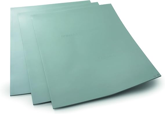 Trodat Aero+ Odorless Gray Rubber Sheet for Laser Engraving Stamps - A4 210mm x 297mm x 2.3mm (8.27" x 11.7" x .09") - Single Sheet