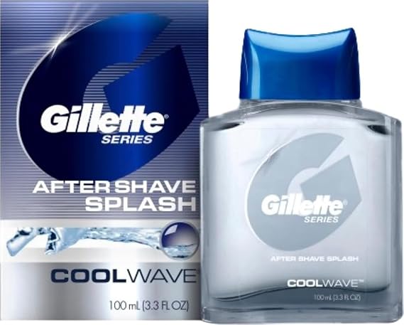 Gillette Series Cool Wave After Shave, Aftershave for Men, After Shave Cologne Men, 3.3 fl oz, 100 ml, After Shave Lotion for Men, Post Shave Balm Men, Aftershave, Mens Aftershave, Aftershave Balm