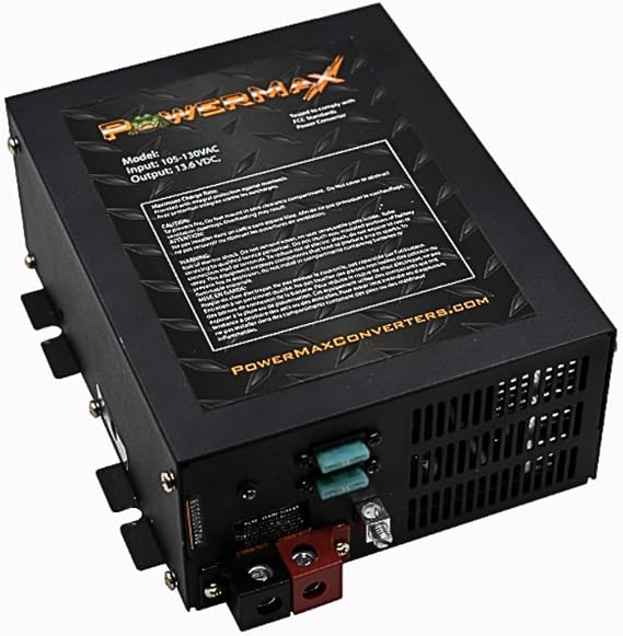 PowerMax PM3-60LK 60A Deck Mount RV Converter Charger Lithium Compatible | Adjustable RV converter charger delivers clean 12V DC power and smart charging for lead-acid or lithium batteries.