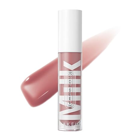 Milk Makeup Odyssey Lip Gloss Non-Sticky, Hydrating + Sheer-Tinted Gloss with Long-Lasting, High Shine Finish Vegan Formula Nourishes with Jojoba Oil