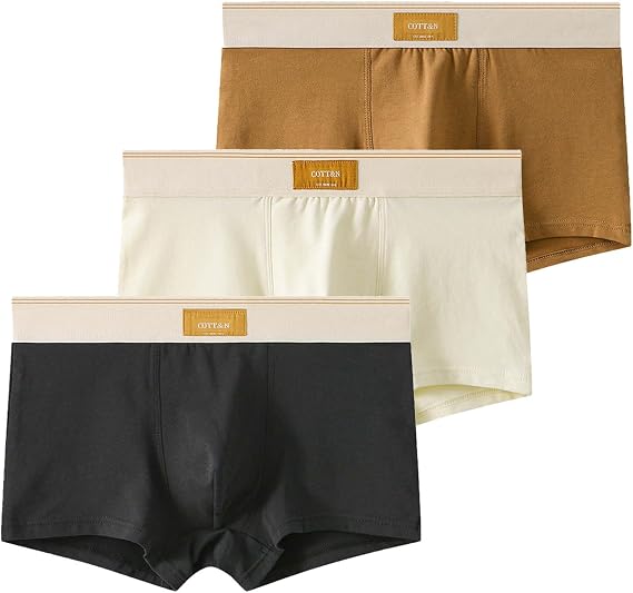 Mens Underwear Boxer Briefs Lightweight Big and Tall Boxers Athletic Breathable Comfortflexible Sexy Briefs 3-Pack