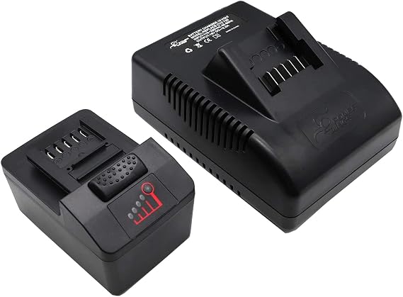Replace Li-ion Battery for Snap on CTB8185 CTB7185 CTB8187 (18v 4.0Ah),Compatible with Snap on Tools CTC720 CT7850 CTL7850 CT8810 CDR7850H CT8850 CT8815,Sets of 1 pc Battery and 1 pc Charger