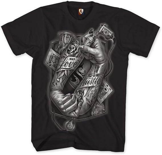 OGABEL Men's Tattoo Hands 018 Large Black