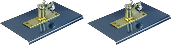 Kraft Tool Co. CC395A-01 9 in. x 6 in. All-Angle Blue Steel Walking Edger with 1/2 in. Radius, 2-Pack