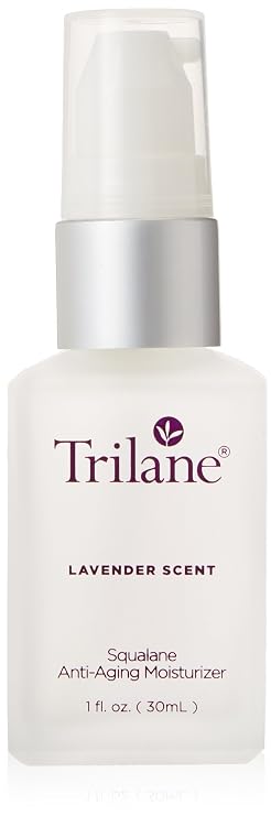 Trilane Squalane Anti-Aging Moisturizer and Beauty Oil Nourishes and Reduces Dry, Rough, Flaky Skin (Lavender Scented)