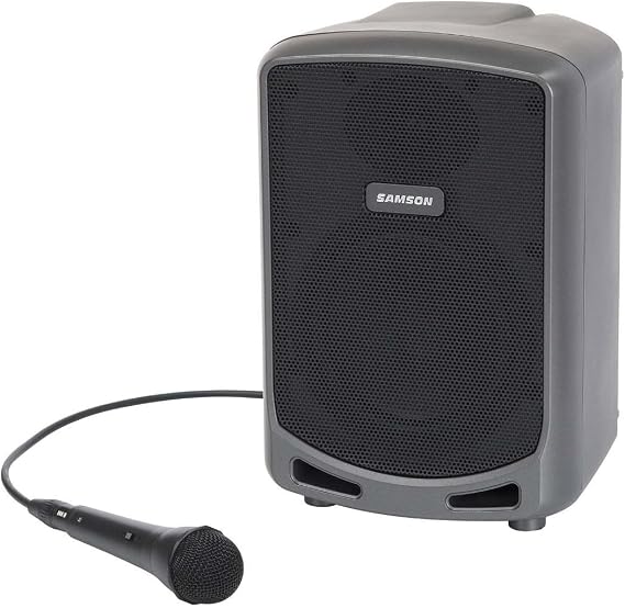 SAMSON Expedition Express Plus 75-Watt Rechargeable Bluetooth Portable Power Amplifier Speaker Wired Mic