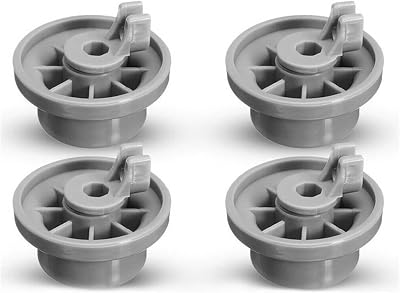 Dishwasher Lower Bottom Basket Wheels Compatible Compatible with Bosch Neff & Siemens 165314 Dishwasher Spare Parts Lower Rollers