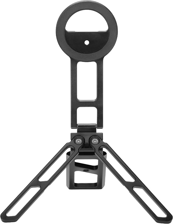 FANAUE Adjustable Phone Tripod Stand, Foldable Magnetic Cell Phone Holder with Arca-Swiss and 1/4" Screw Hole, Aluminium Magsafe Smartphone Mount with Cold Shoe for iphone16 15 14 13 12 Plus Pro Max