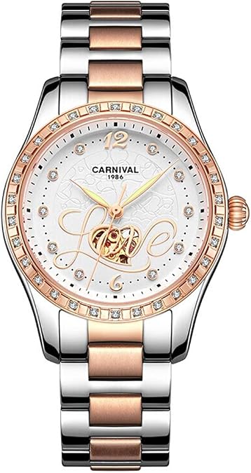 Womens Bling Automatic Mechanical Watch