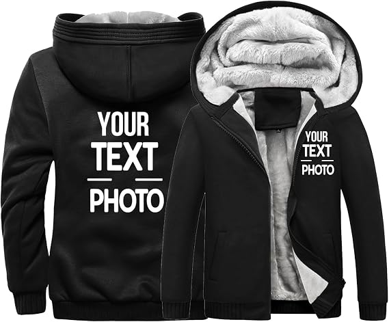 Women Custom Fleece Jacket Full Zip Hoodie Personalized Company Team Sweatshirt Customized Work Coat