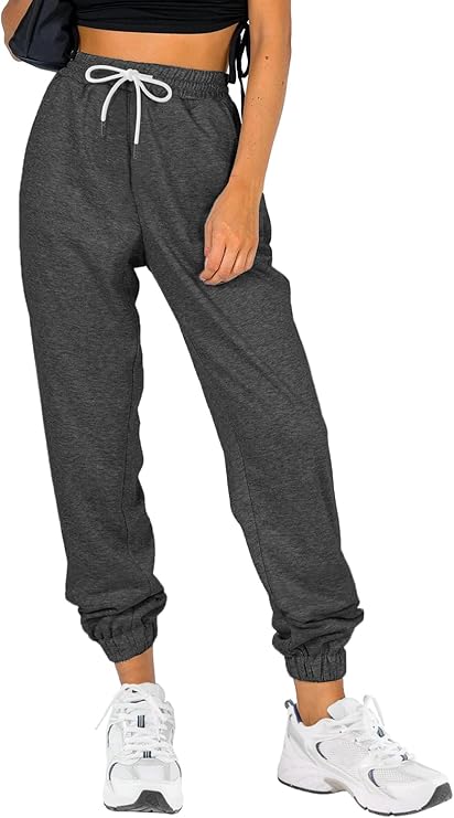 ATHMILE Sweatpants Women Baggy Joggers Lounge Sweat Pants | Cotton High Waisted Casual Comfy Fashion Fall Workout Gym