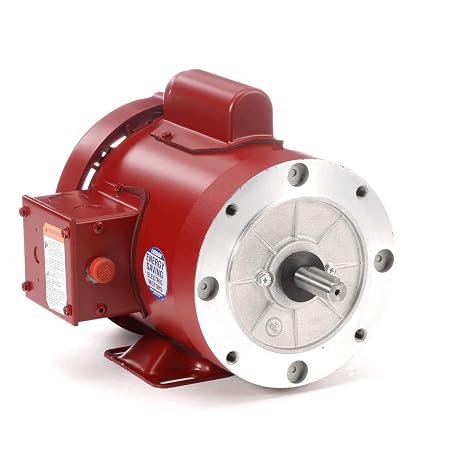 Leeson 116487.00 Pressure Washer C Face Pump Motor, 1 Phase, 56C Frame, Rigid Mounting, 3/4HP, 1800 RPM, 115/208-230V Voltage, 60Hz Fequency