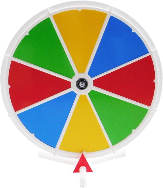 Spinning Prize Wheel 12 Color Face Dry Erase Spin Wheel