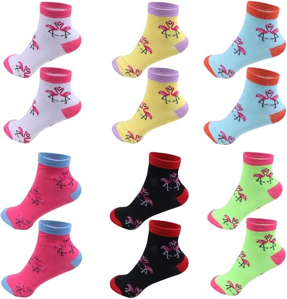 TZ Promise 6 Pairs Women Ankle Socks Thin Short Soft Cotton Breathable Sox