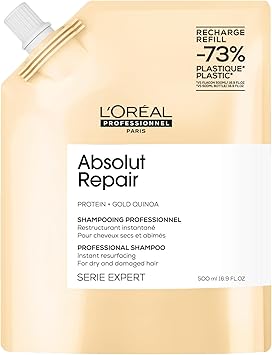 L Or al Professionnel Absolut Repair Refill Shampoo 500ml, For Dry Hair, Instant hydration, softness & shine