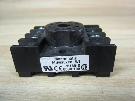 Macromatic Controls Din Rail Relay Socket - 70169-D
