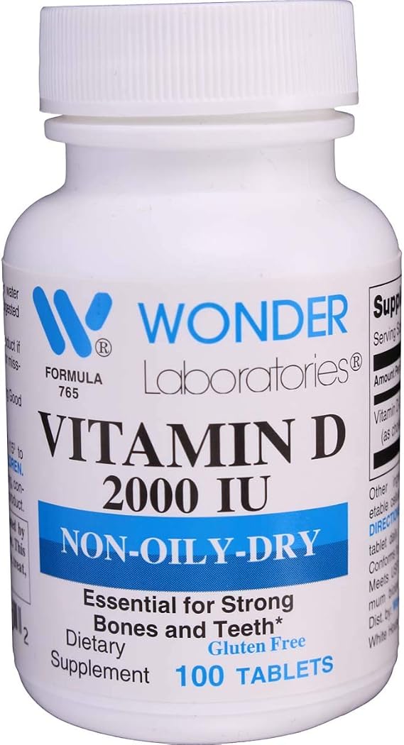 Easy Digest Vitamin D-3 2,000 IU Natural Form of Vitamin D3, High Absorption