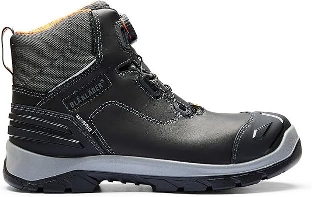 BLAKLADER Men's 2455 Elite Black Safety Midcut Boots
