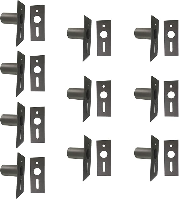 10-Pack Adapter Tenon Bracket for LED Shoebox Light, Outdoor Parking Lot Fixture Mounting Brackets, Transform Slip Fitter Mount to Arm Mounting for Pole
