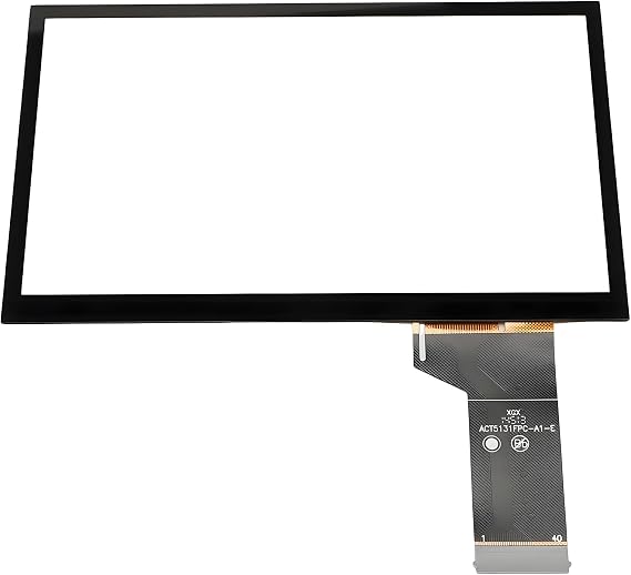 TDO-WVGA0633F00045 Touchscreen Glas 6.5 Zoll für VW Golf 7 Passat B7 Magotan Skoda Octavia MIB STD2 Radio Navigation Digitizer Ersatzteil mit Anti-Reflex Beschichtung (Schwarz Nur Touchpanel)