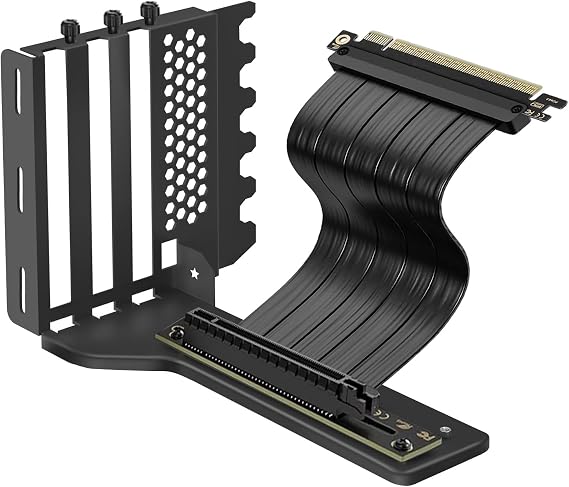 Vertical GPU Mount, 200mm PCIe 4.0 Riser Cable, RTX 4090/4080/4070