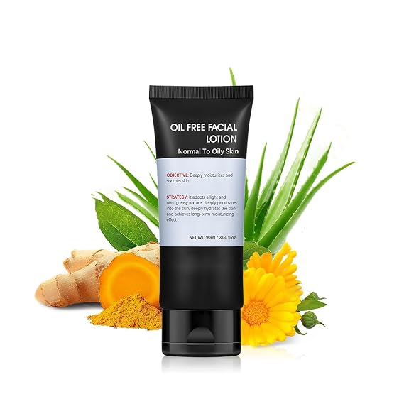 Men's Face Moisturizer Cream, Deeply Moisturing & Wrinkle, Refrshing, Soothing, Firming, Geinger Extract, Aloe Vera, Oil Free Age Facial Skin Care, Day & Night Moisturizing, 3.04 Fl Oz
