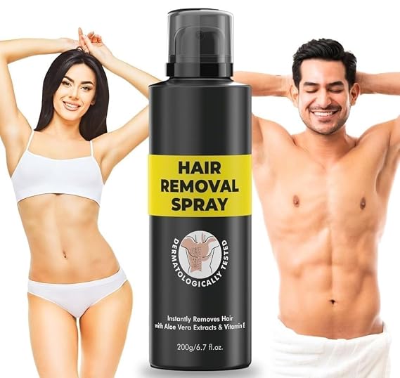 Hair Removal Spray for Men and women | Painless Body Hair Removal Cream For Back, Chest, Legs, Arms, Under Arms & Intimate Areas | hair removal cream spray (PACK OF 1)