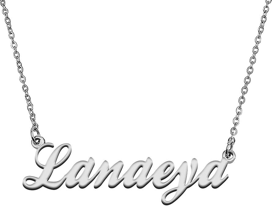 Custom Made Tiny Letter Name Necklace for Women