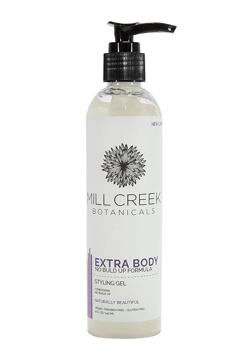 Mill Creek Natural Styling Gel- Extra Body - 8 fl. oz/ 240 ml.