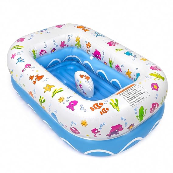 Mommy's Helper Inflatable Baby Bathtub, Portable Bathtub, Ages 6-24 Months
