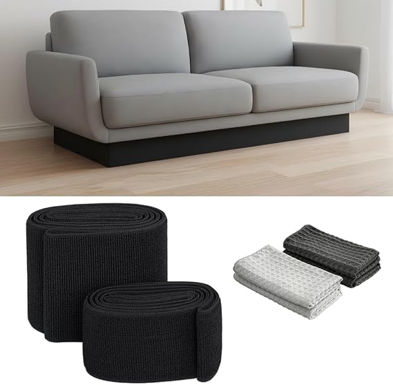 Under Bed Blocker 5 in x 11 ft, Bed Gap Barrier for Toys & Robot Vacuums
