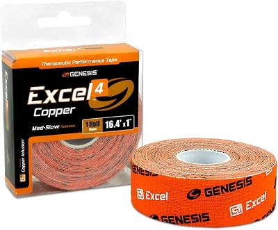 Genesis Excel Copper Athletic Tape - Uncut Roll - #4 Orange - Medium Slow Release