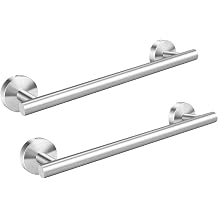 GlazieVault Towel Rail Wall Mounted 30CM – SS304 Stainless Steel Bathroom Towel Holder & Hand Towel Holder for Bathrooms & Kitchens
