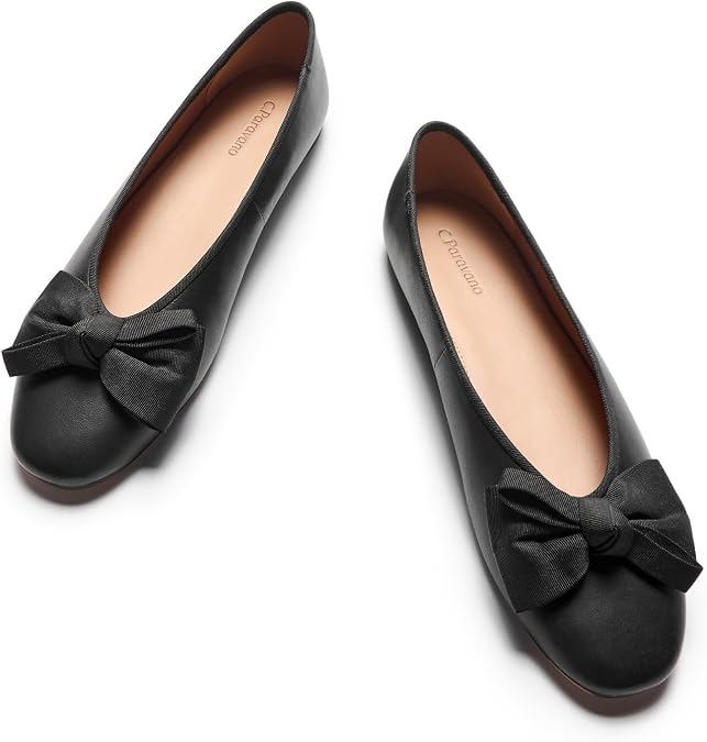C.Paravano Genuine Leather Ballet Flats Shoes for Women | Ballerina Flats | | Round Toe Shoes | Dressy Shoes for Women