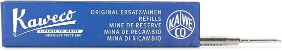 Kaweco G2 Rollerball Pen Refills 0.7 mm Blue | for Roller Ball Writing Instruments of Sport Series | 0.7 mm (Fine)