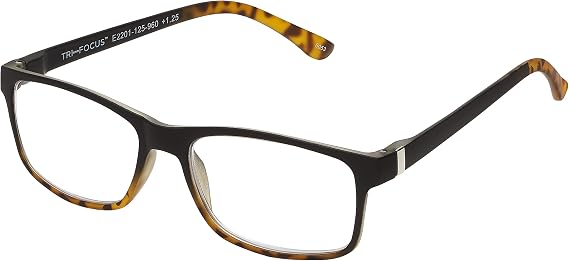 SAV Tri-Focus Unisex E2201 Tri Focus Reading Glasses - Flexible, Durable, Lightweight, High-Performance Readers