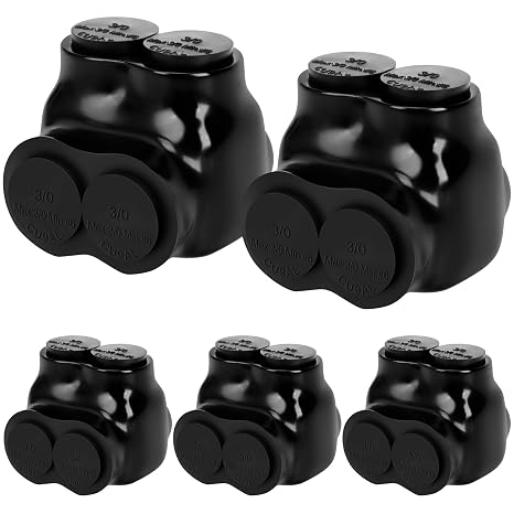 5 Pcs Insulated Wire Connectors Black Multi Cable Splice Connector 2 Port Single-Sided Entry Cable Splicers Electrical Power Wire Terminal Connectors (3/0-6 Wire Range)