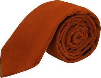 King & Priory Amber Brown Velvet Tie
