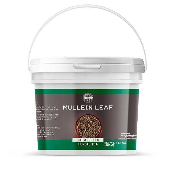 Birch & Meadow 1 Gallon of Mullein Leaf, Cut & Sifted, Herbal Tea