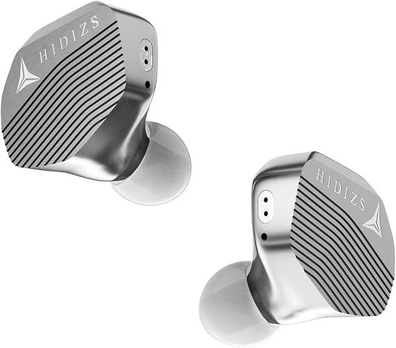 Hidizs MP143 Salt in-Ear Monitors, WDC Coengineered, Custom Fast 2" 14.3 mm Planar IEMs Wired Earphones, 3 Pneumatic Tuning Filters - Unlock 6 Different Sound Styles, High-Purity OFC Cable 4.4 mm