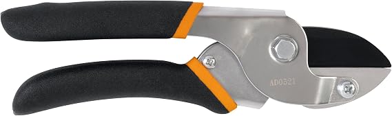 Fiskars Power-Lever Anvil Pruning Shears, 5/8" Cut Capacity Garden Clippers | Best for Dry, Dead Stems and Small Branches, Power-Lever Technology Provides More Cutting Power, All-Steel Construction