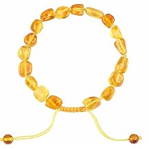 Baltic Amber raw Bracelet Gift Set -100% Certified and Authentic Premium Quality Raw Baltic Amber-True amber stone bead