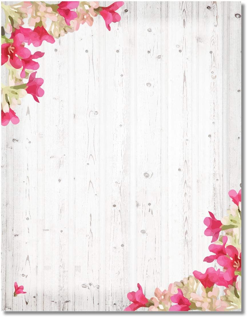 Childrens Hands Border Stationery - 8.5 x 11-60 Letterhead Sheets - ColorfulBorder Letterhead (Hands)