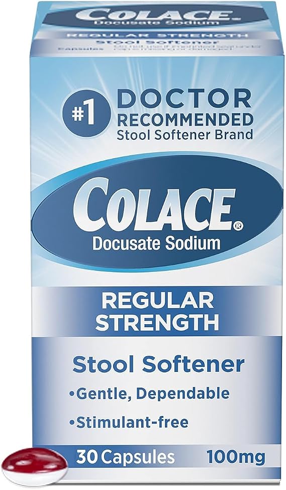 Colace 100mg, 30-count Boxes (Pack of 2)