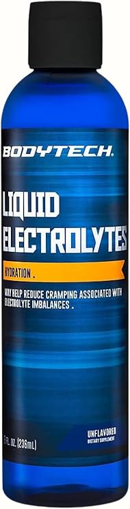 BodyTech Liquid Electrolytes Drops, Unflavored Hydration Concentrate with ConcenTrace Trace Minerals, Sugar Free Electrolyte Water Enhancer for Keto, Fasting & Workouts (8 Fl Oz, About 96 Servings)