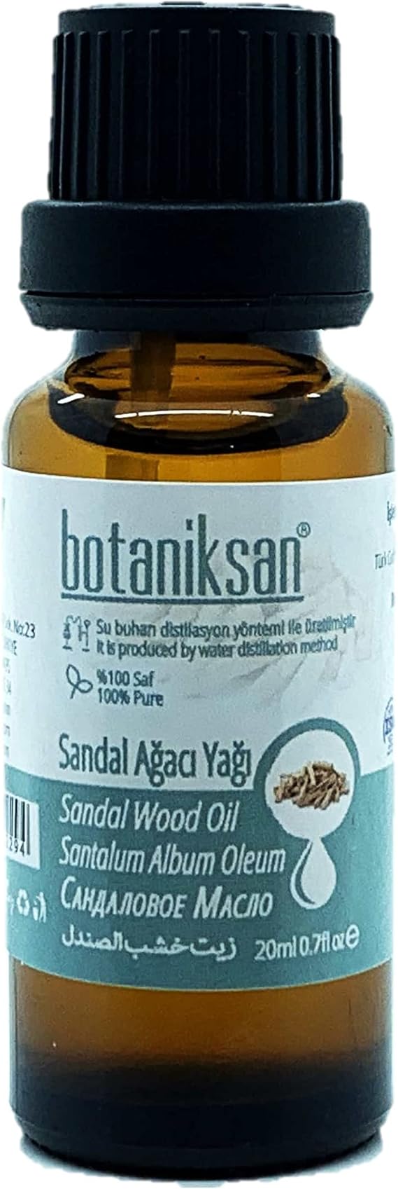 Botaniksan Sandal Ağacı Yağı 20ML Distilasyon, Saf, Doğal, Katkısız
