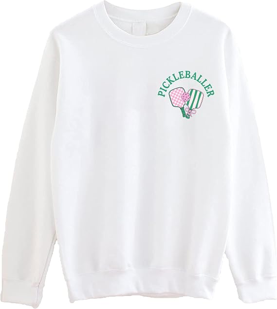 Munla Pickleballer Crewneck Sweatshirt - Cute Pickleball Sweater, Pickleball Outfit for Women